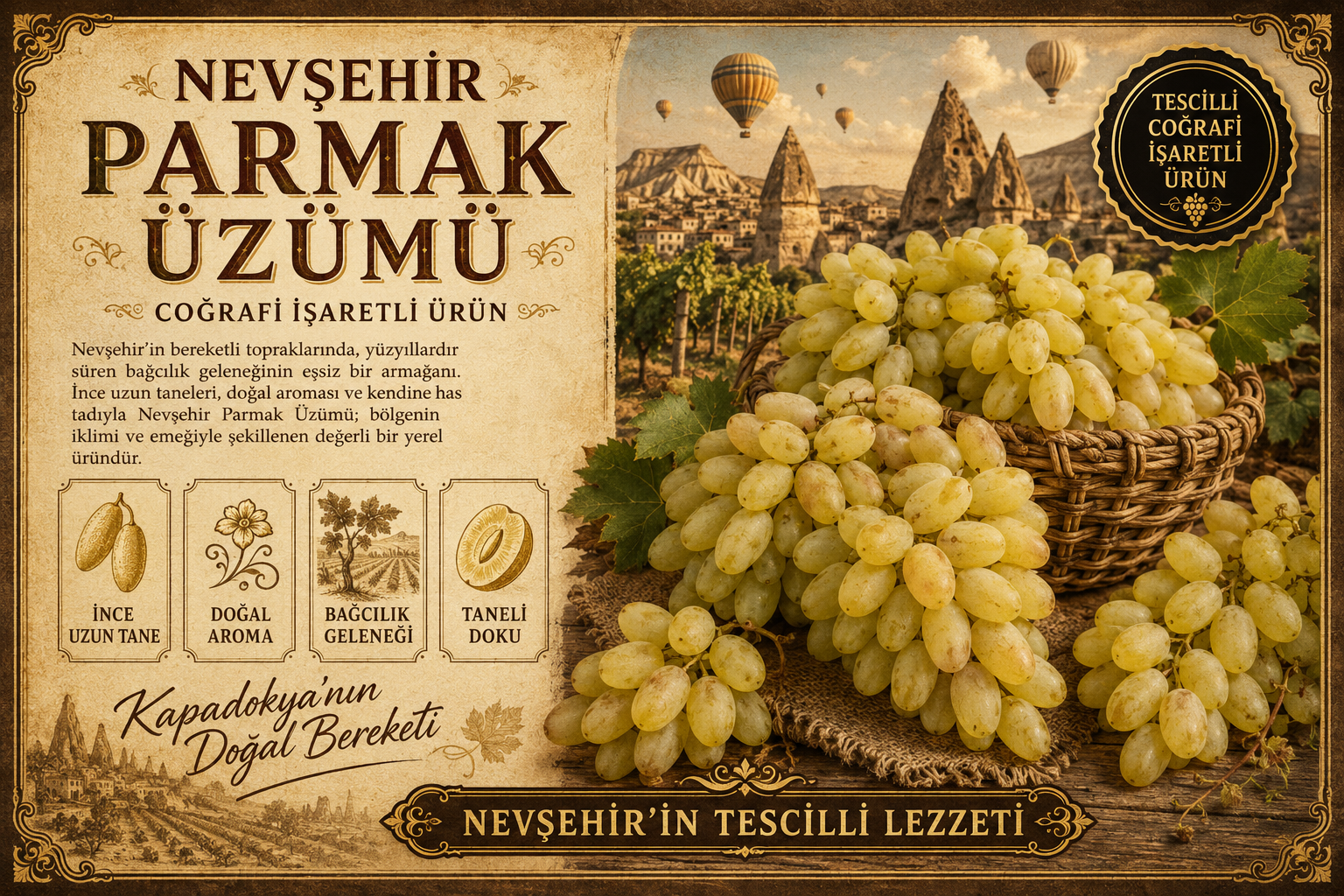 Nevşehir Parmak Üzümü