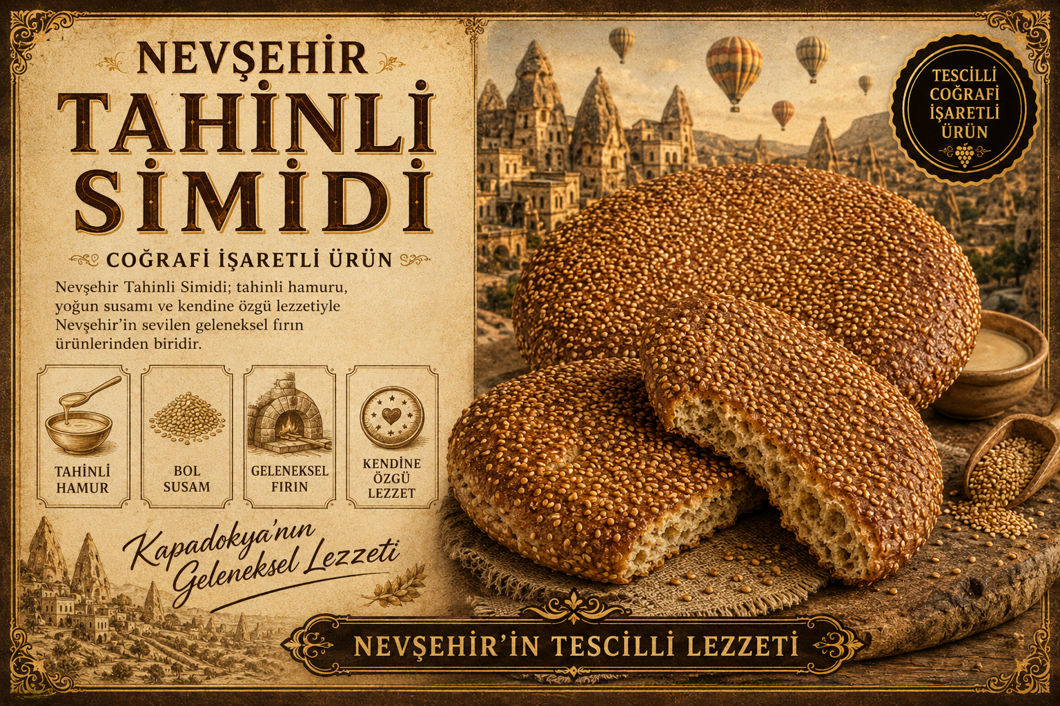 Nevşehir Tahinli Simidi