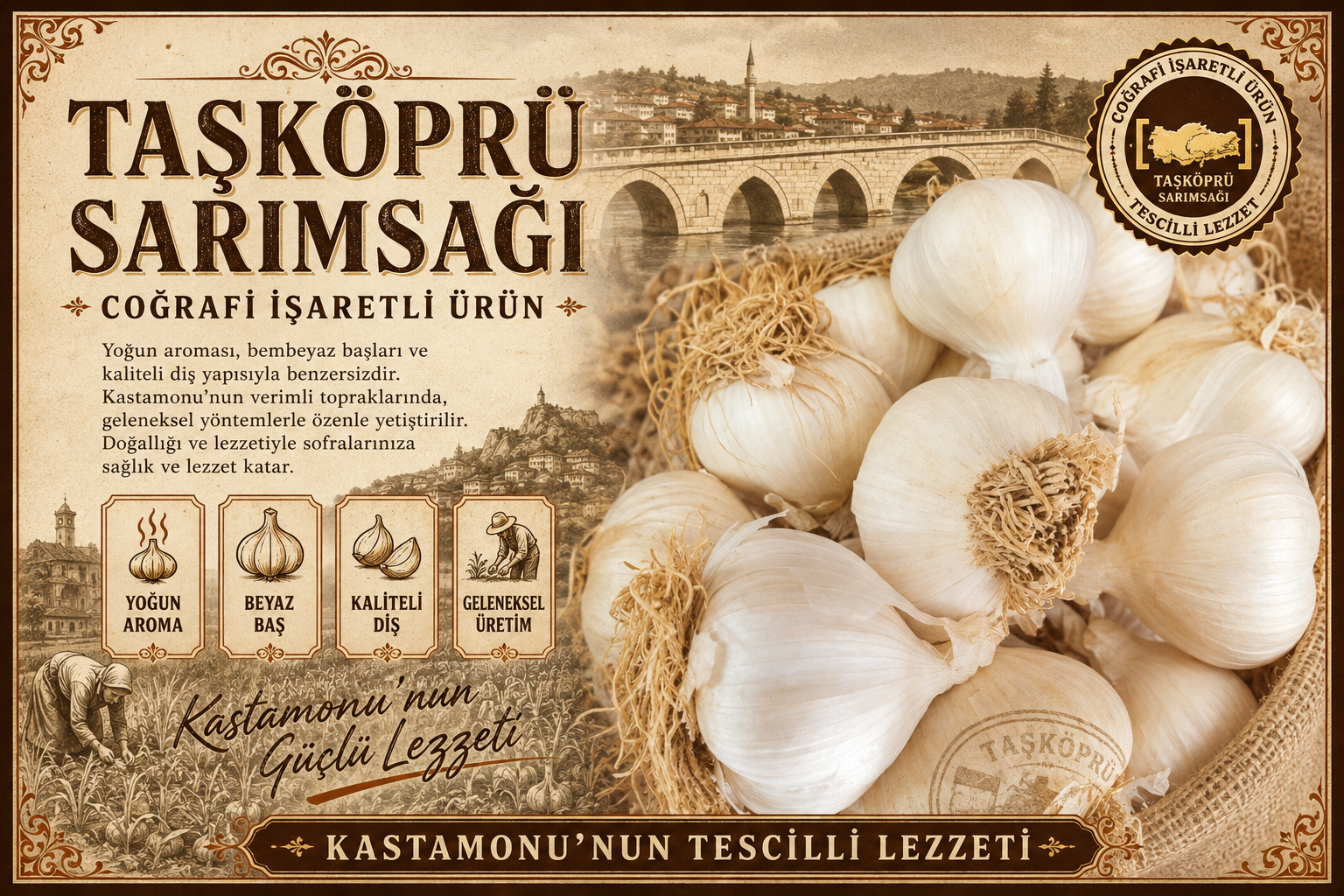 TAŞKÖPRÜ SARIMSAĞI