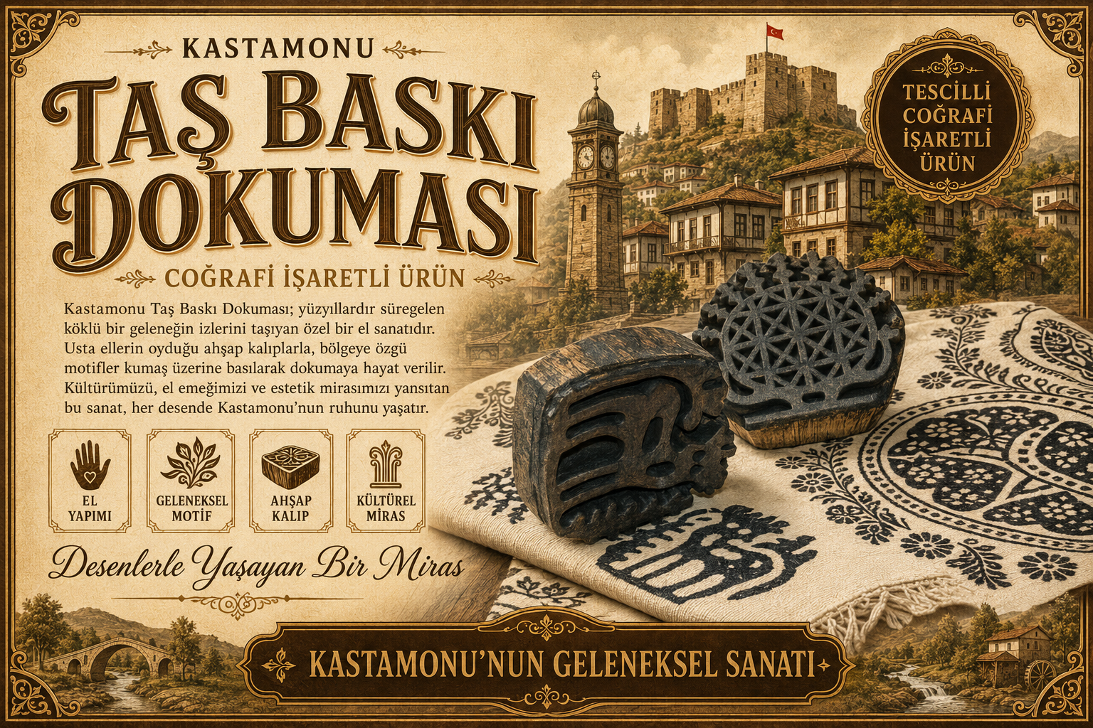 KASTAMONU TAŞ BASKI DOKUMASI