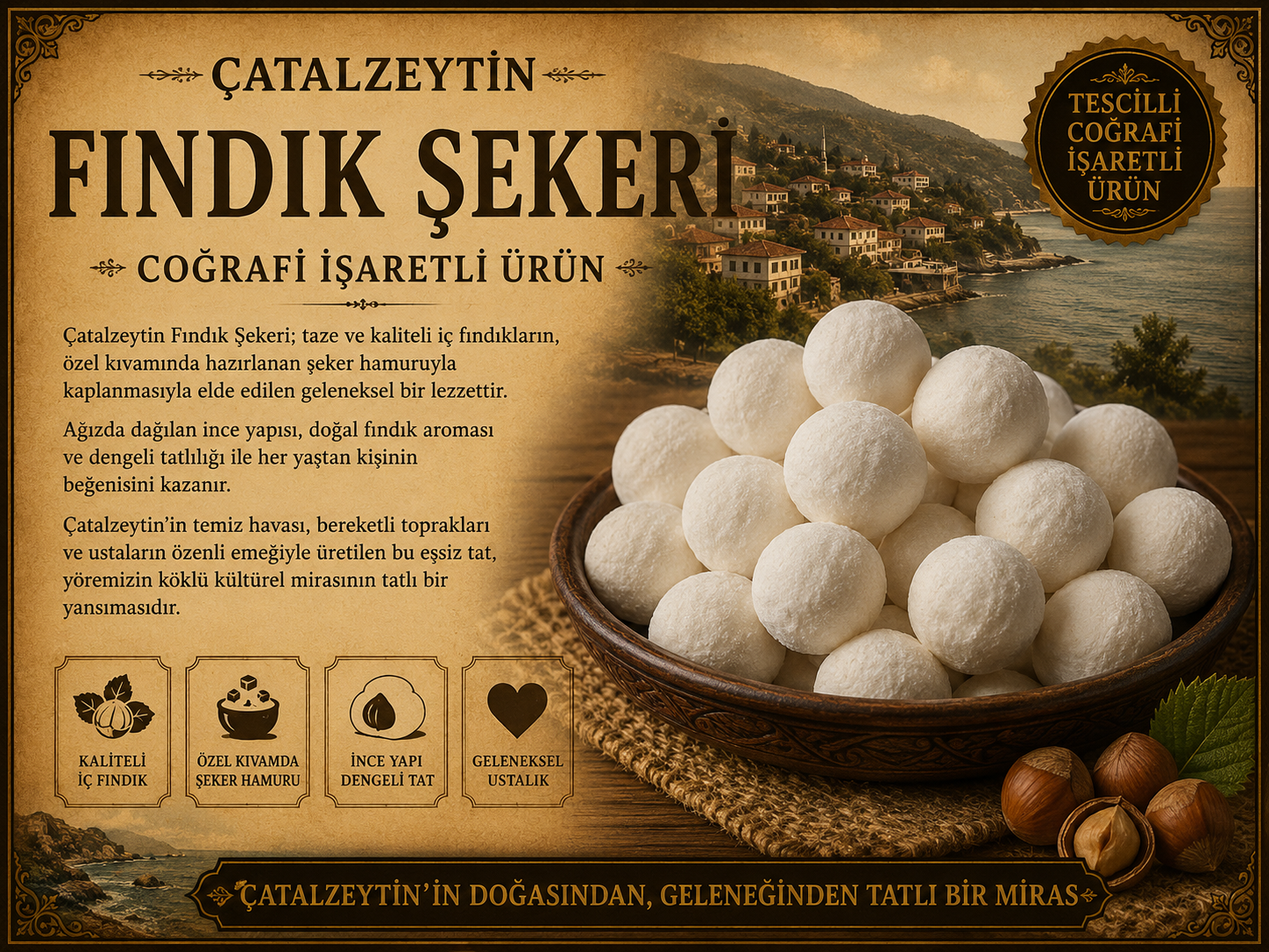 ÇATALZEYTİN FINDIK ŞEKERİ