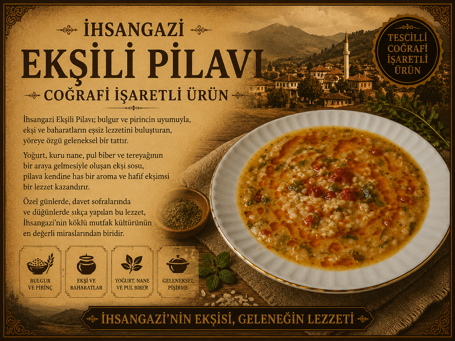 İHSANGAZİ EKŞİLİ PİLAVI