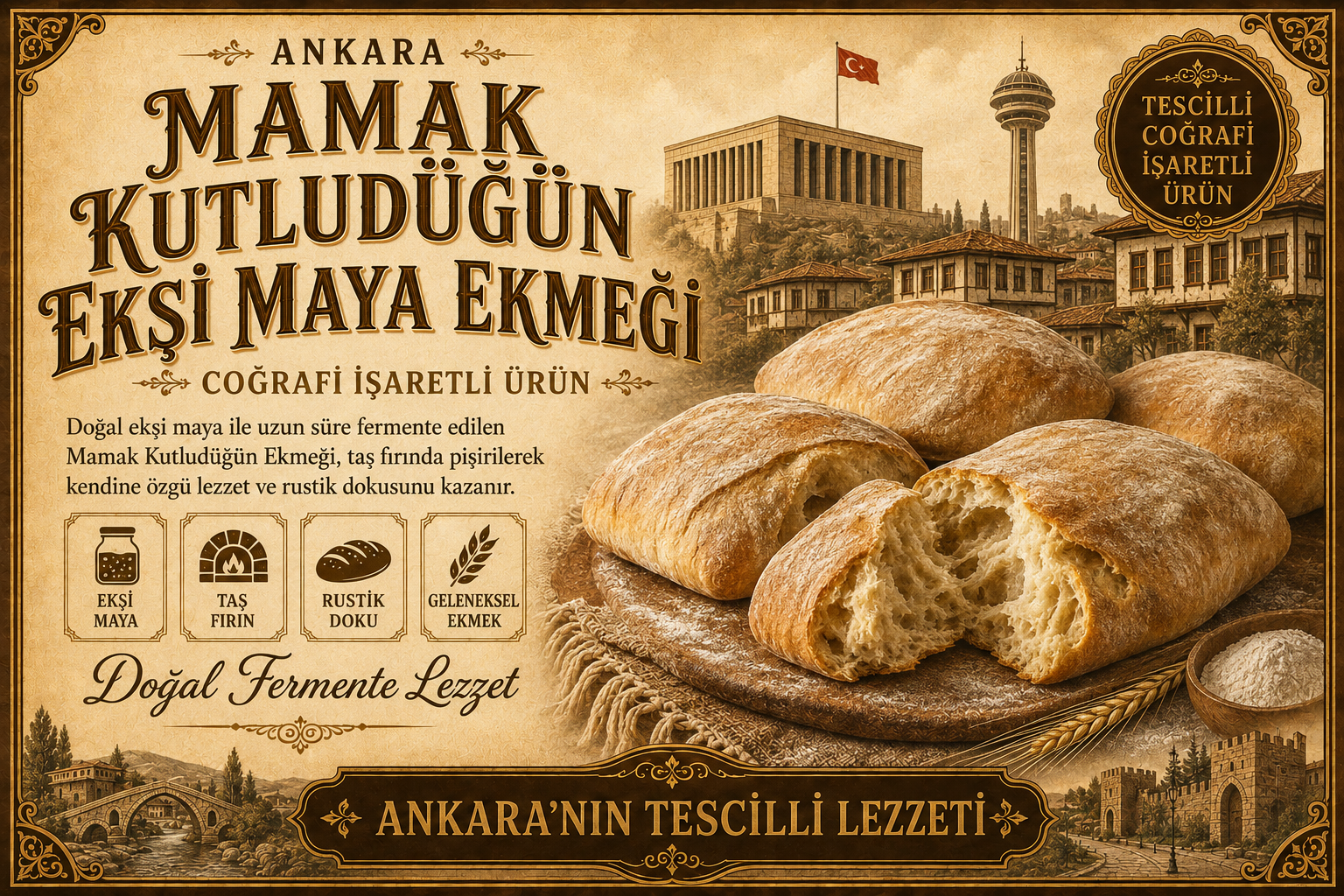 Mamak Kutludüğün Ekşi Maya Ekmeği
