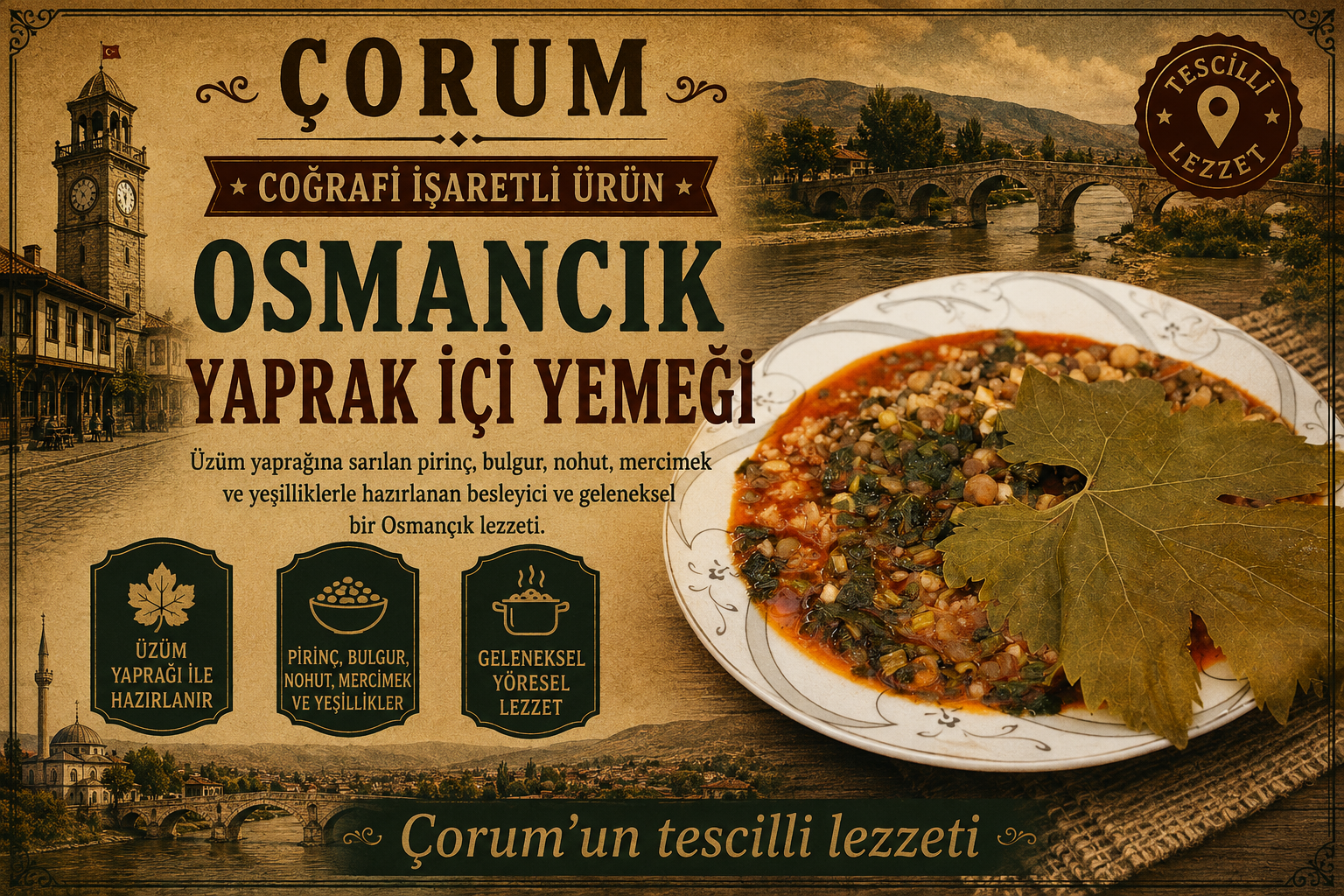 Osmancık Yaprak İçi Yemeği