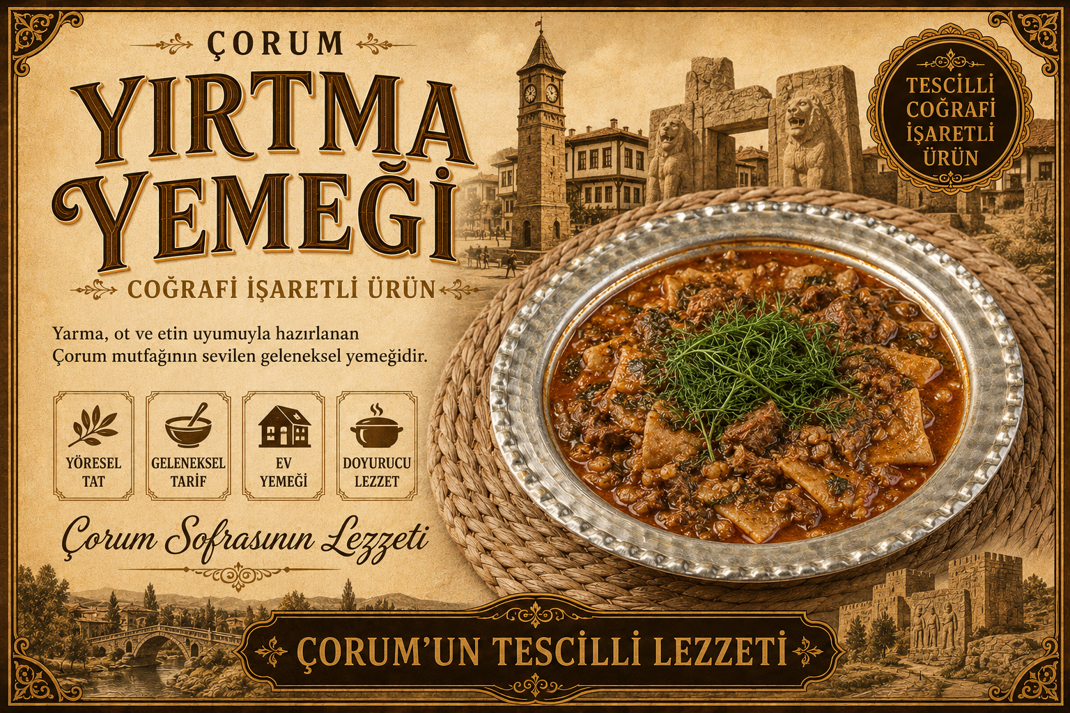 Çorum Yırtma Yemeği