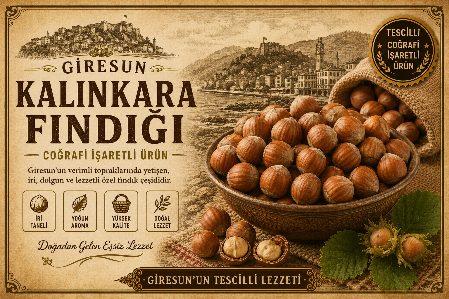 Giresun Kalınkara Fındığı