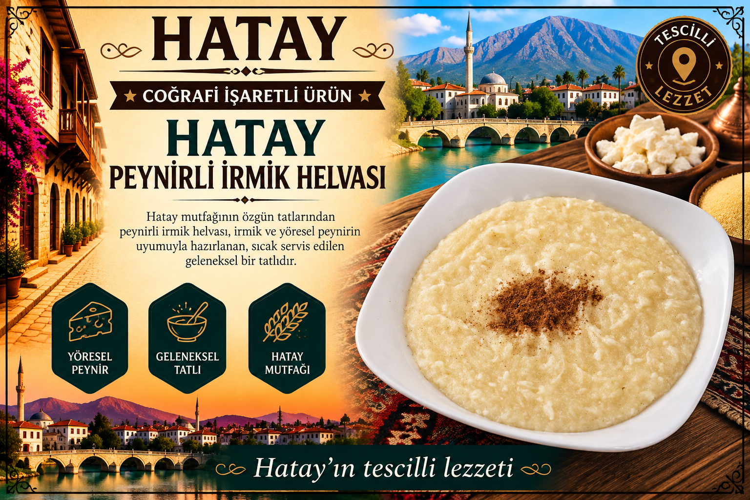 Hatay Peynirli İrmik Helvası