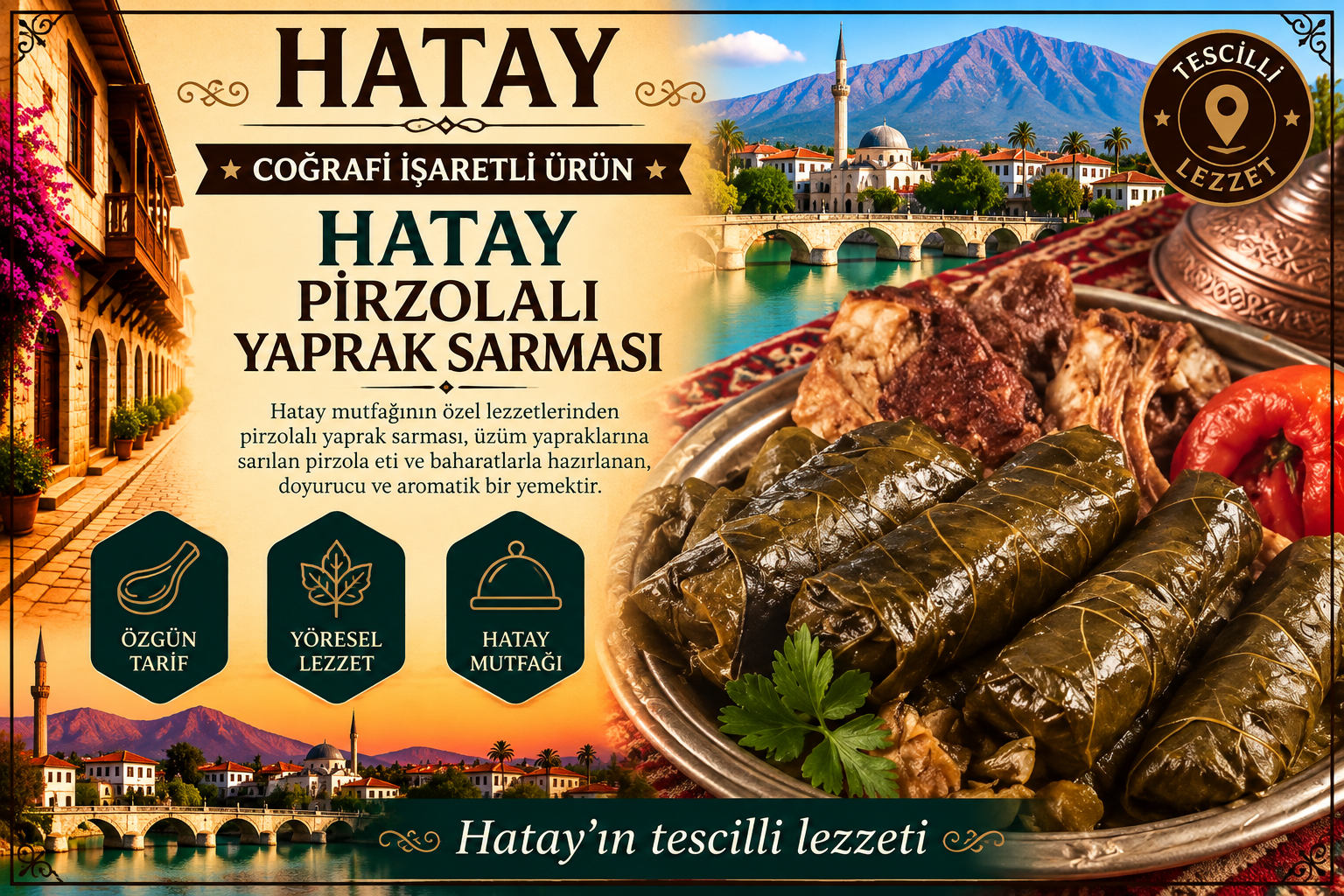 Hatay Pirzolalı Yaprak Sarması