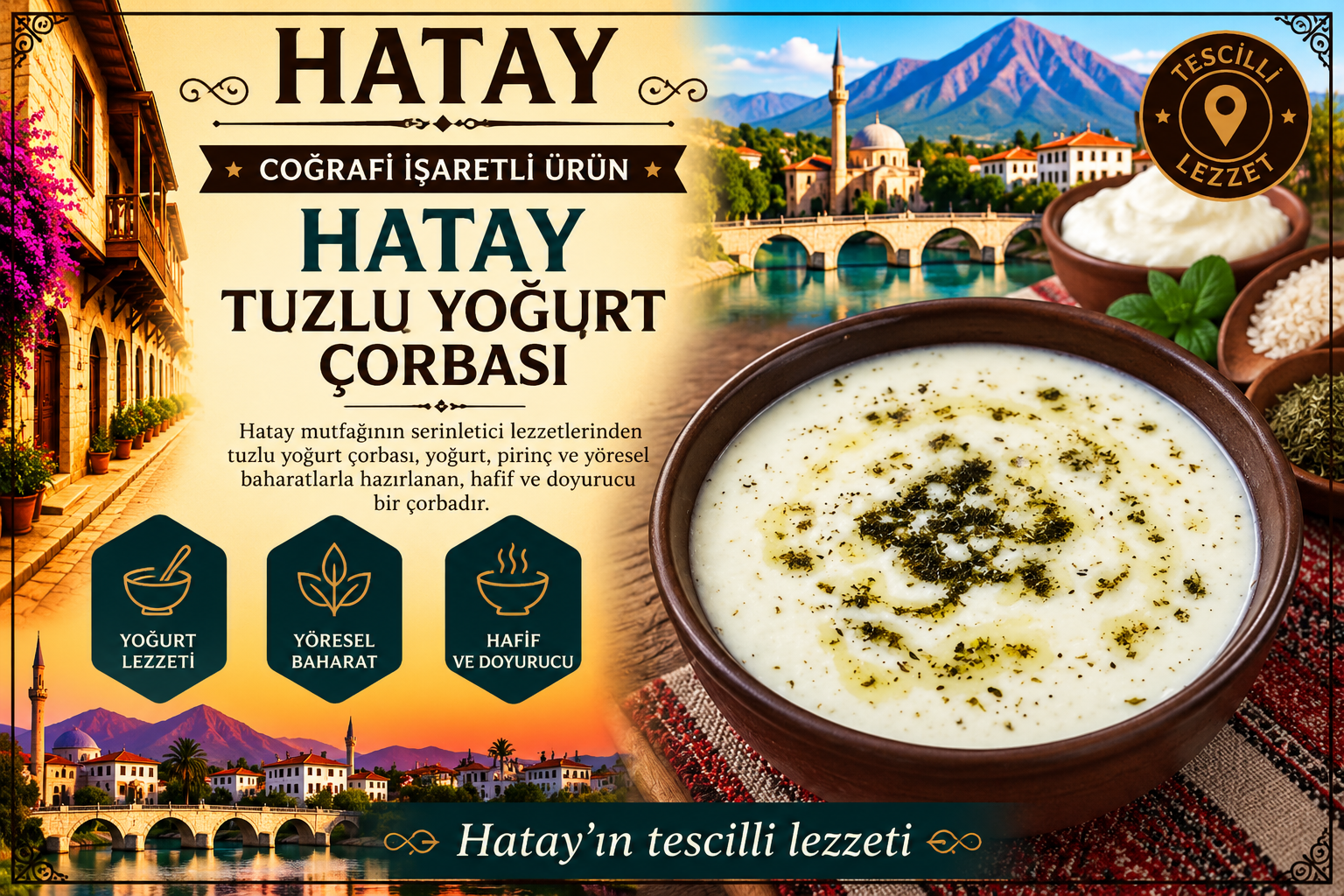 Hatay Tuzlu Yoğurt Çorbası