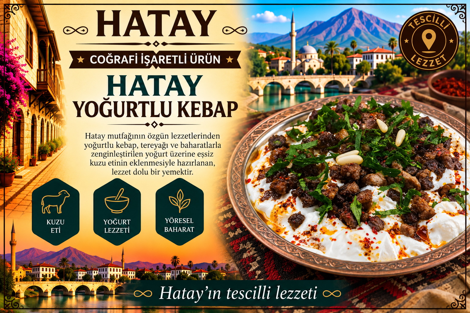Hatay Yoğurtlu Kebap