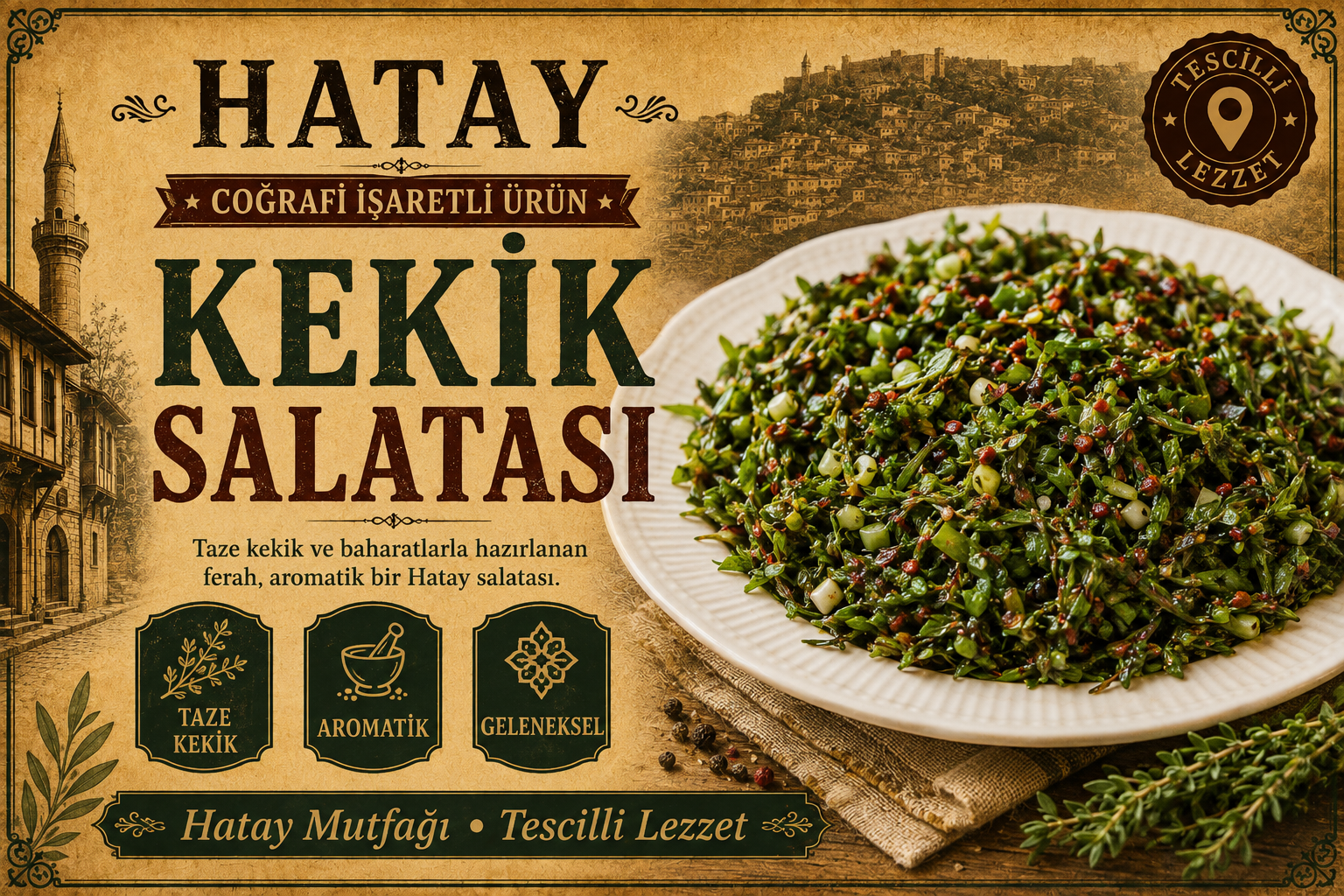 Hatay Kekik Salatası