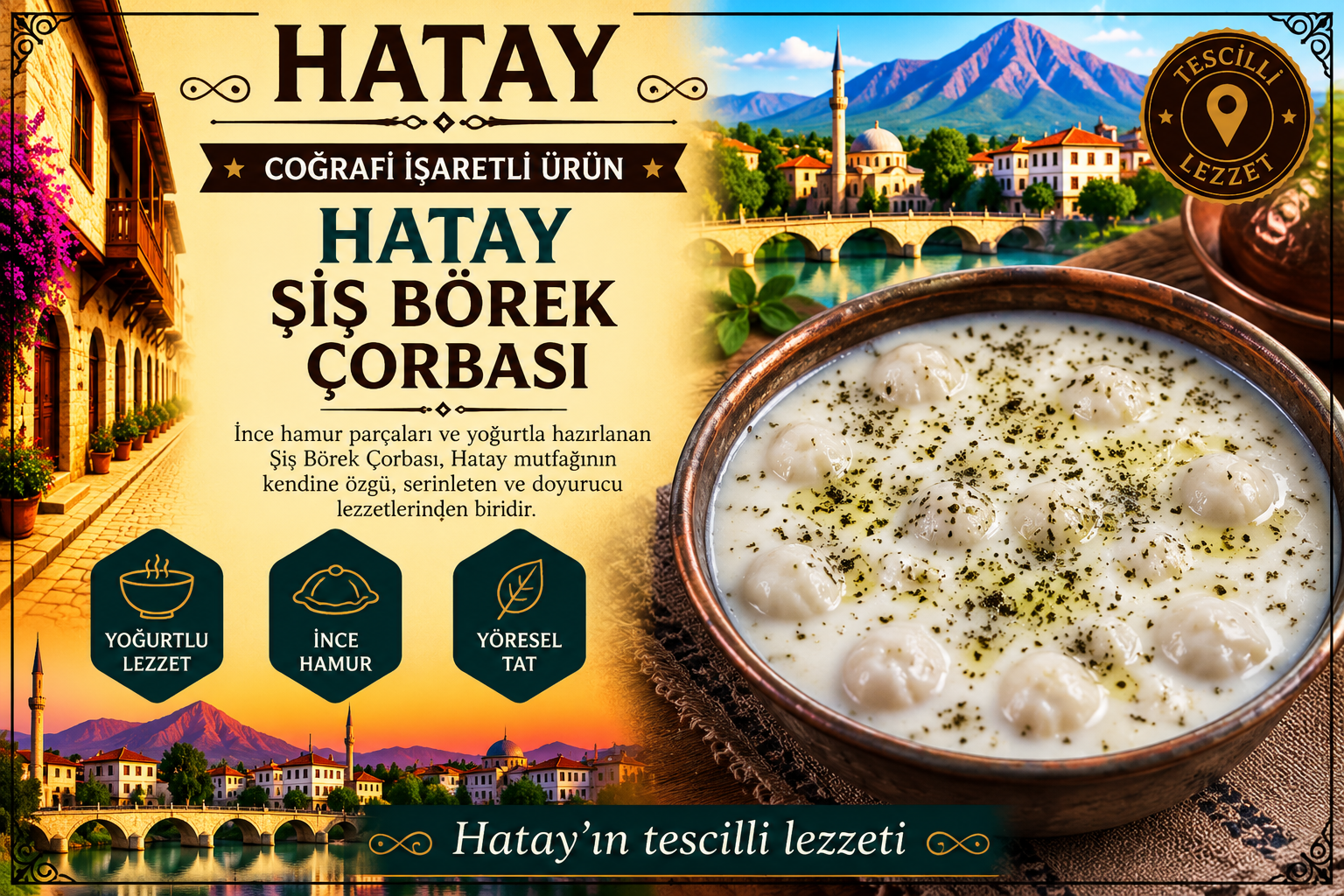 Hatay Şiş Börek Çorbası