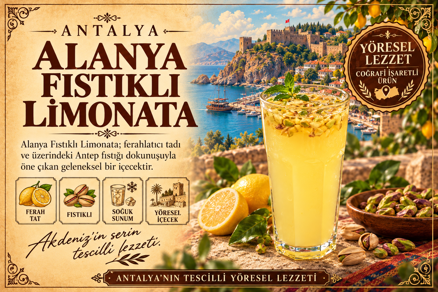 Alanya Fıstıklı Limonata