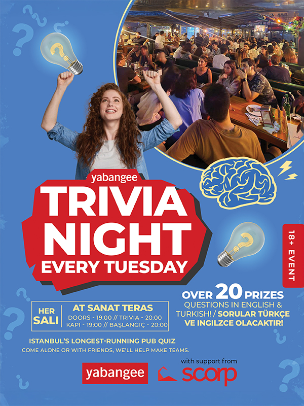 Trivia Night: Questions in English & Turkish afişi