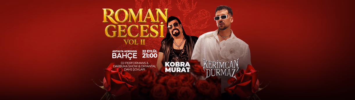Kerimcan Durmaz & Kobra Murat - Roman Gecesi VOL2 afişi